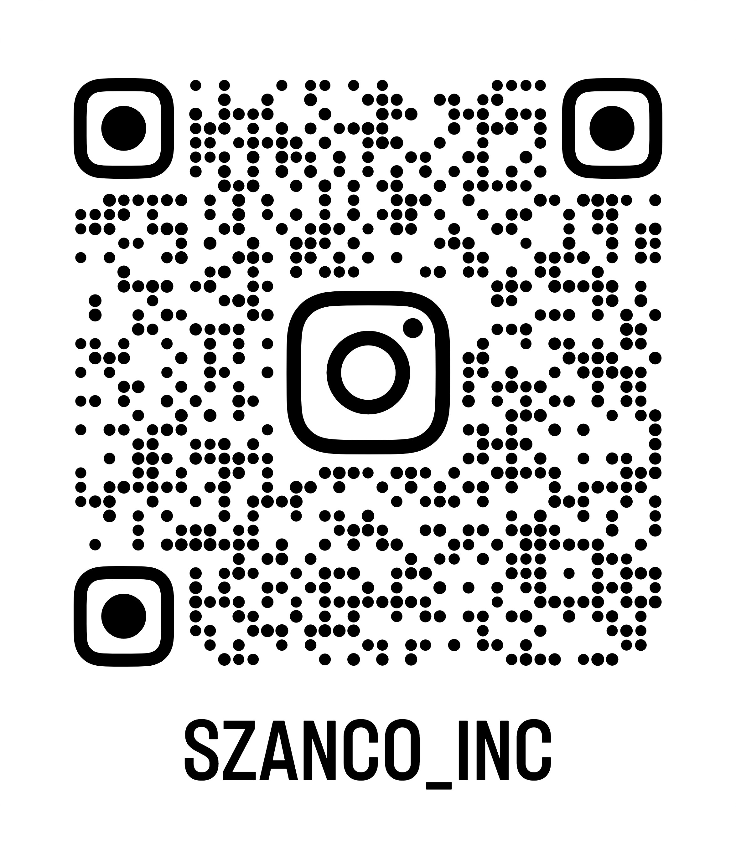 QR code for SZANCO INC Instagram